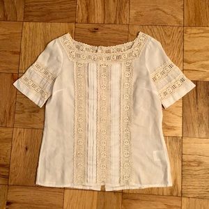 Tory Burch cotton and crochet top